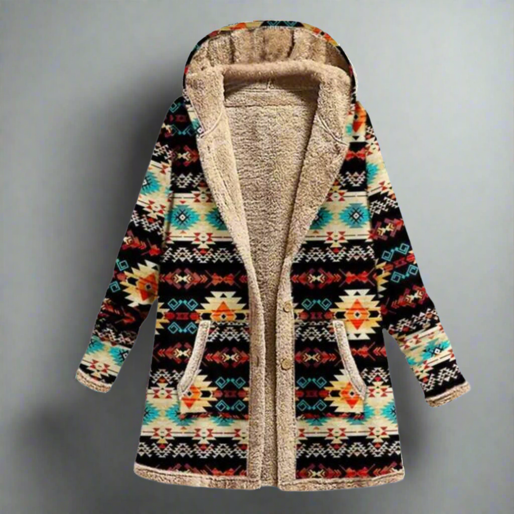 AMERY™ | Cozy Patchwork Hooded Jacket