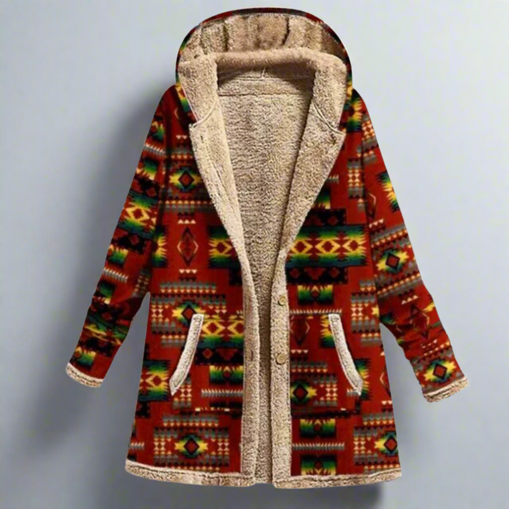 AMERY™ | Cozy Patchwork Hooded Jacket