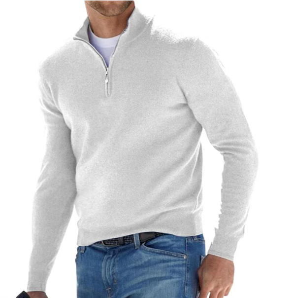 Edsel | Men's Knitted Pullover | Quarter Zip